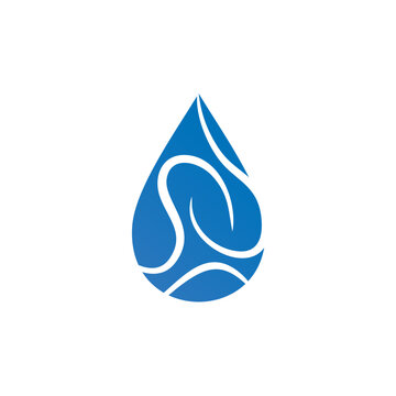 water droplet liquid vector logo design
