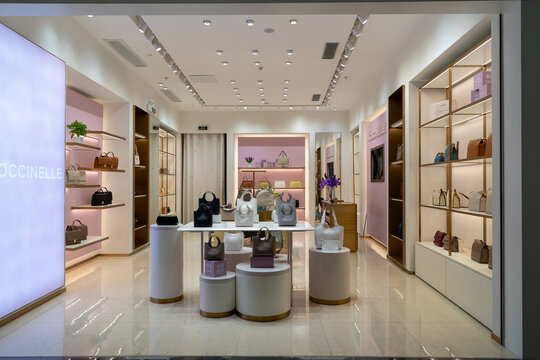 Interior of Coccinelle store at KK Mall