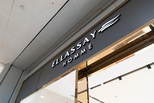 Ellassay Homme sign above store entrance at KK Mall
