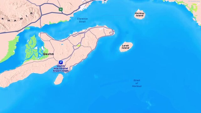 Lark, Qeshm and Hormuz Islands in Iran Showing Persian Gulf Geography, Scenic Coastlines, Strategic Maritime Location and Regional Tourism Landscape