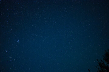 Perseid Meteor Shower Trails Across a Dark Star Filled Night Sky © Oleksandr Masnyi
