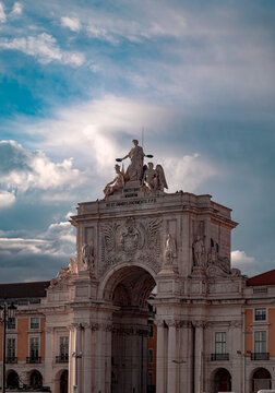 Rua Augusta Arch monument in Lisbon Portugal