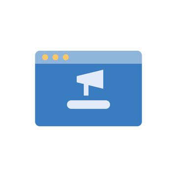 Flat Ad Blocker Icon