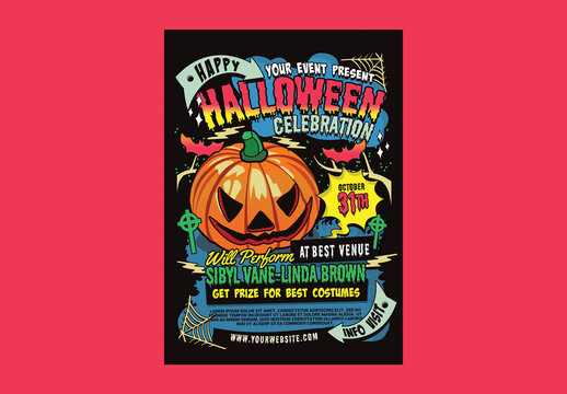 Halloween Party Celebration Flyer