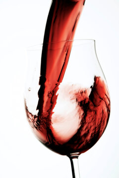 Glass of red wine