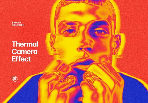 Thermal Camera Effect For Poster And Social Media Design