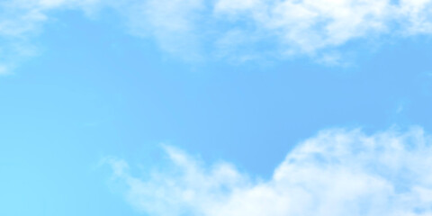 Naklejka premium Soft light blue sky background with subtle white clouds. Dreamy pastel sky texture perfect for peaceful wallpaper banner designs and copy space