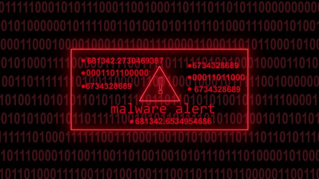Digital glitch effect overlaying a red warning sign within a code editor displaying  syntax and system status messages creating a cybersecurity alert concept