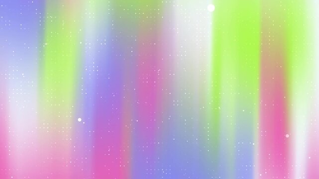 Iridescent Motion Abstract pastel holographic gradient background with pixel dot grid and floating particles video