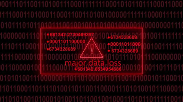 Digital glitch effect overlaying a red warning sign within a code editor displaying  syntax and system status messages creating a cybersecurity alert concept