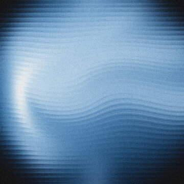 Steel blue grainy blur, subtle horizontal undulations, luminous leftward glow, profound indigo gradient, calm ethereal digital texture