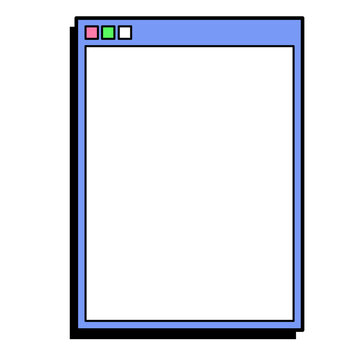 windows retro frame illustration