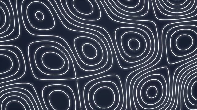 Abstract Topographic Contour Map Lines Motion Background