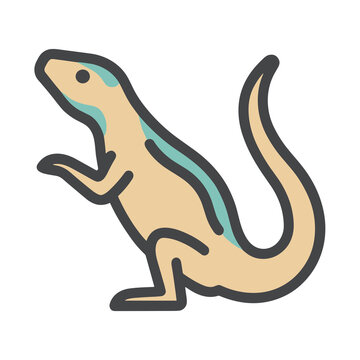 Cartoon dinosaur icon