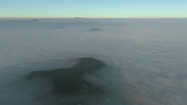 Aerial View of Misty Hills in Lambasingi Andhra Pradesh