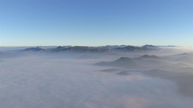 Aerial View of Misty Hills in Lambasingi Andhra Pradesh
