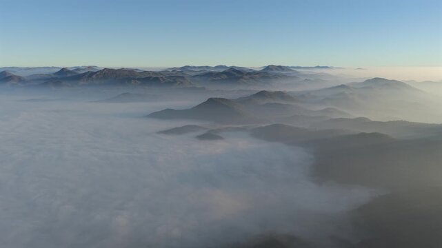 Aerial View of Misty Hills in Lambasingi Andhra Pradesh