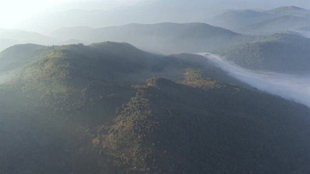 Aerial View of Misty Hills in Lambasingi Andhra Pradesh