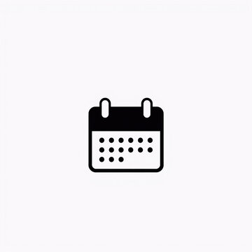 Retro digital alarm clock icon isolated on white. Minimalist vintage timepiece vector illustration for design projects.