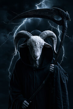  Himalayan Tahr sheep is the Grim Reaper, 