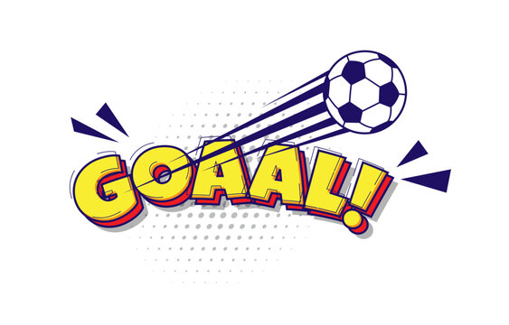 Gool soccer ball vector design