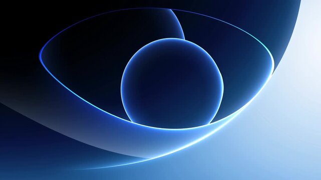 Shapes and lines form different designs in a visual display