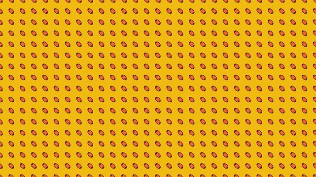 Yellow and Orange Minimalist Oval Pattern Sequence