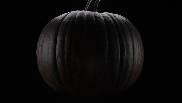 Spooky Dark Pumpkin Texture Close Up