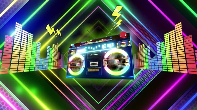 Retro Portable Stereo