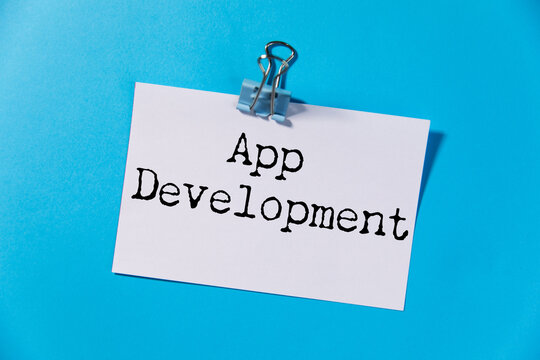 App Development text on paper