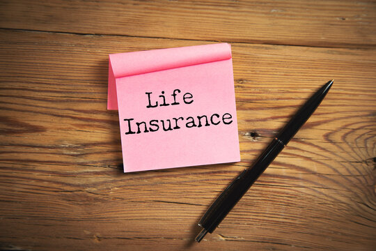 Life Insurance text on paper