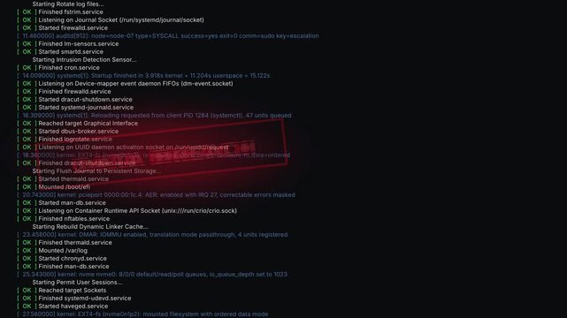 Data Breach Alert Notification Animation, Cyber Security Warning Text, Digital Data Breach Alert Background, Modern Technology Alert, Information Security Notification, Seamless Loop Animation