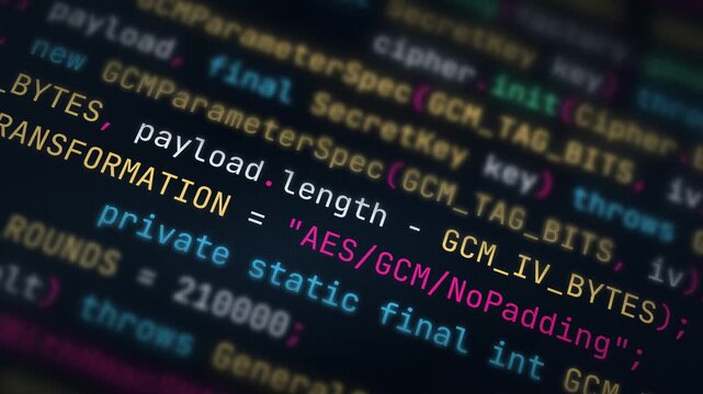 Java Code Snippet Animation, Programming Background, Software Development, Coding Syntax Visualization, Technology Digital Art, Cybersecurity Animation, Computer Science Abstract Motion
