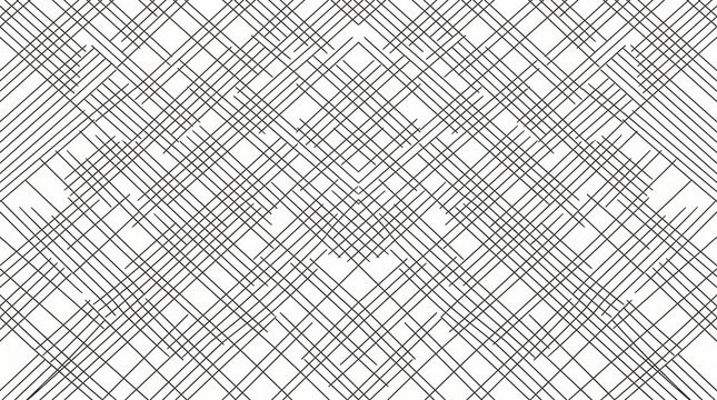 Minimalist geometric line pattern, abstract black and white crosshatch texture, modern linear background for graphic design