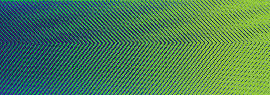 Abstract blue and green diagonal chevron line pattern background