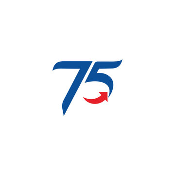 75 th anniversary arrow logo