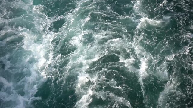 Laeso, Denmark The churning aft water on ferry boat.  