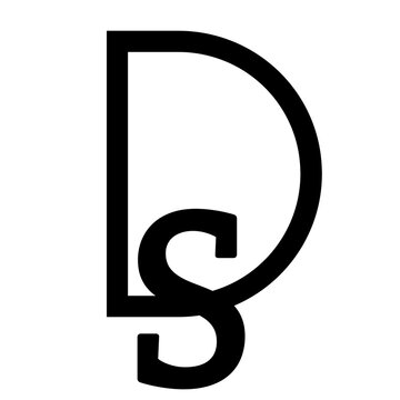 Modern Minimalist Monogram Logo Design featuring Letters D and S for Professional Corporate Brand Identity