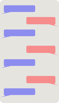 The empty bubbles are a ready made template for dialog, messenger, and UX mockups.