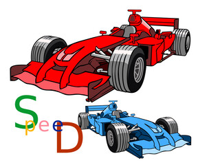 Fototapeta premium Speed Games Image vector illustration for your T shirt and your Design