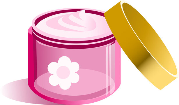 Beauty and Cosmetics Isometric with Makeup and Skincare Products.