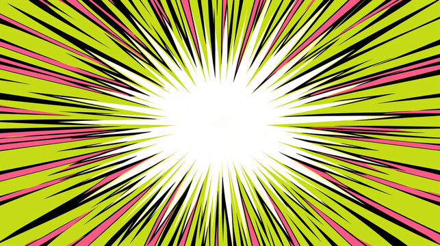 Dynamic versus battle frame with lightning effects and comic-style explosion patterns for anime game posters and cartoon fight scene backgrounds with vibrant design elements