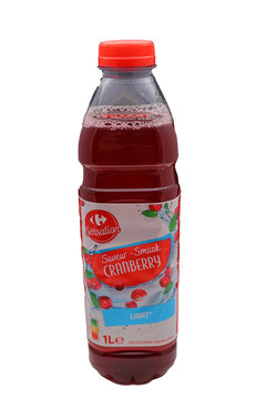 1 litre de boisson cranberry light de Carrefour