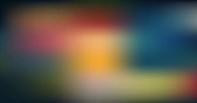 Abstract Colorful Blurred Gradient Vector Background With Vibrant Soft Blended Color Palette.