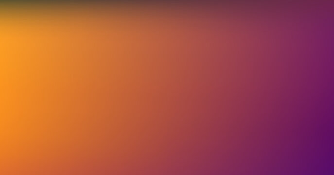 Abstract Warm Orange And Purple Blurred Gradient Vector Background With Sunset Tones.