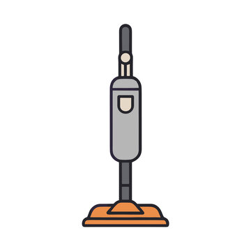 Upright vacuum cleaner illustration