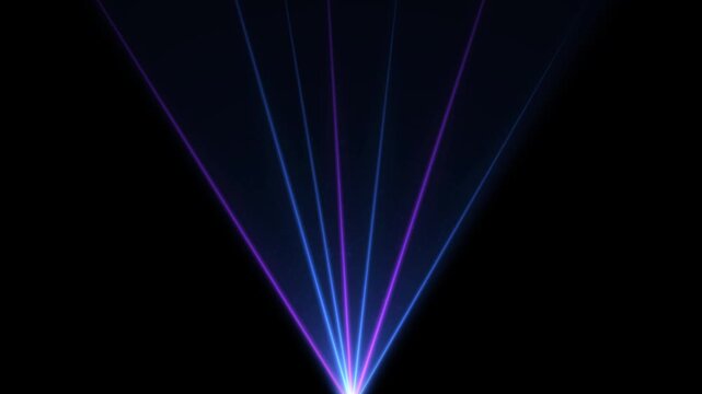 Purple and Blue Laser Light Beams isolated alpha channel loop animation,Colorful Disco Lines Party, Club and Concert Videos overlay motion design element