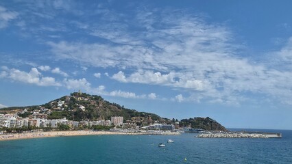 Fototapeta premium Landscape and detail of Blanes, Catalonia, Spain