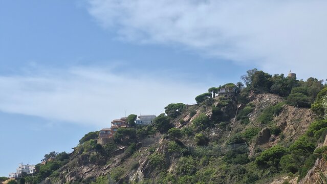 Landscape and detail of Blanes, Catalonia, Spain