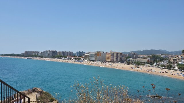 Landscape and detail of Blanes, Catalonia, Spain